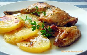 Pollo Con Patatas Al Cava
