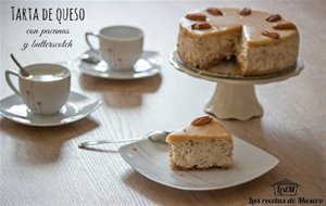 Tarta De Queso Con Pacanas Y Butterscotch
