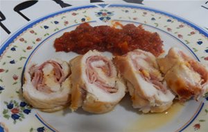 Pechuga De Pollo Rellena De Bacon
