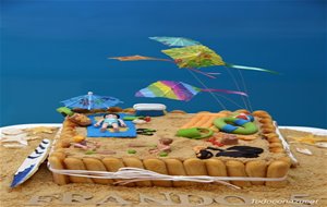 &#161;verano! Tarta Playa O Charlota A Los Dos Chocolates
