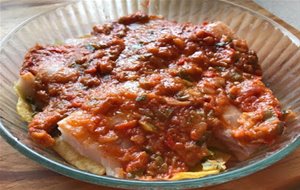 Filetes De Merluza Al Horno, Con Dos Acabados Diferentes.
