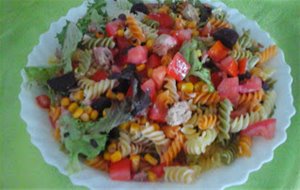 511&#176; Receta: Ensalada De Pasta Tricolor Con Atun
