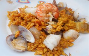 408&#176; Receta: Arroz De Rape Con Gambones Y Almejas
