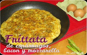 Frittata De Espárragos, Bacon Y Mozzarella
