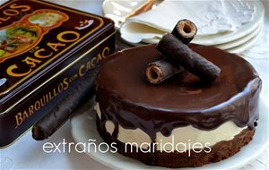 Tarta Mousse De Chocolate Blanco Y Cereza
