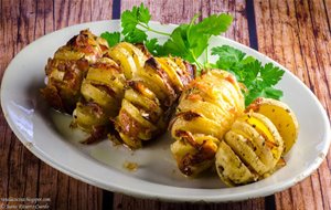 Patatas Rellenas En Abanico (hasselback)
