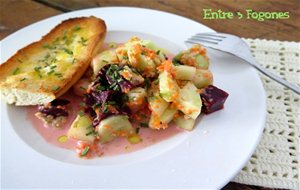 Ensalada De Remolacha Y Pepino Con Aliño De Lechuga Al Cilantro