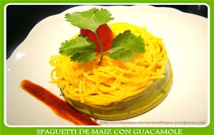 Spaguetti De Maíz Con Guacamole De Tabasco® Chipotle
