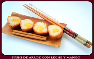 Sushi De Arroz Con Leche Y Mango