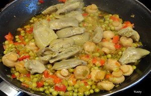 Filetes De Pollo A La Crema Con Verduras
