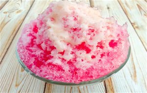 Kakigori De Fresa (???) Helado De Nieve Japonés.
