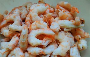 Ensalada De Frutas Y gambas