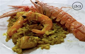 Arroz Con Rape Y Marisco/paella With Monkfish And Seafood
