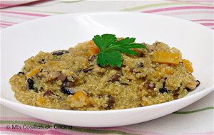 Risotto De Quinoa, Calabaza Y Portobello
