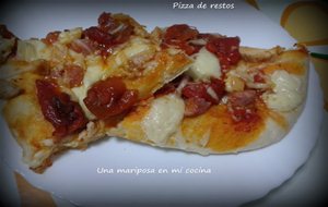 Pizza  Riquisima De Aprovechamiento Total Con Restos
