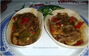 Barquitas Rellenas De Ternera Y Verduras
