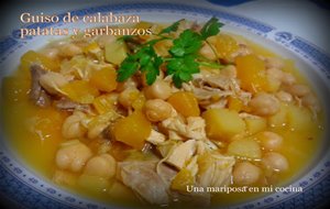 Guiso De Calabaza Patatas Y Garbanzos
