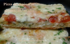 Pizza De Espinacas Y Salmon Ahumado
