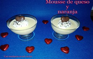 Mousse De Queso Y Naranja Para San Valentin
