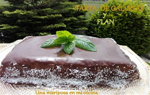 Tarta De Galletas Y Flan
