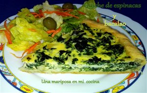 Quiche De Bacalao Y Espinacas
