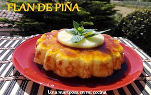 Flan De Piña De Dieta
