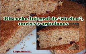 Bizcocho Integral De "rinchos", Nueces Y Arándanos
