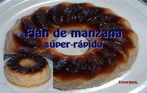 Flan De Manzana Súper-rápido
