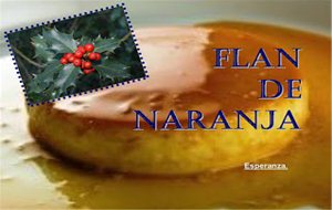 Flan De Naranja
