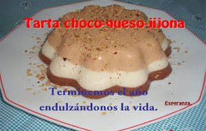 Tarta Choco-queso-jijona
