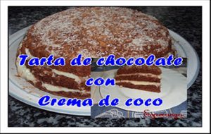 Tarta De Chocolate Con Crema De Coco
