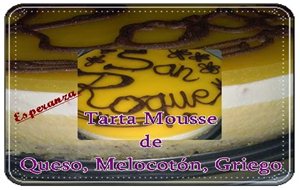 Tarta Mousse De Queso, Melocotón Y Griego
