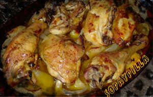 Pollo Asado Con Manzanas
