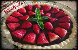 Tarta Exprés De Chocolate Y Fresas
