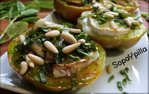 Tomates Verdes Al Pesto
