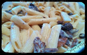 Macarrones Con Salsa Ligera De Boletus
