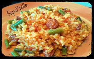 Arroz Con Chorizo Y Judía Verde
