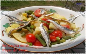 Boquerones Con Ensalada De Patata
