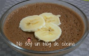 Mousse De Chocolate Y Plátano
