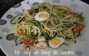 Ensalada De Espaguettis De Calabacín
