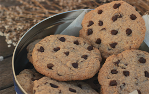 Galletas De Coco Y Vainilla Con Chips De Chocolate
