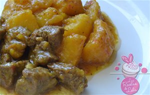 Guiso De Carne De Ternera Con Patatas "amarillas"