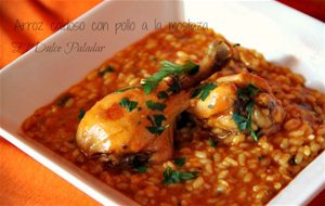 Arroz Caldoso  Con Pollo A La Mostaza
