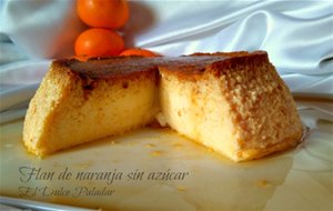 Flan De Naranja Sin Azúcar
