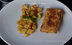 Huevo Frito Con Chorizo En Brick
