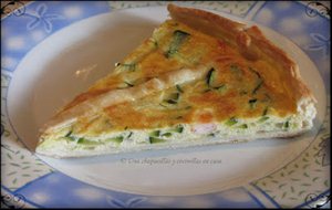 Quiche De Calabacín Y Langostinos