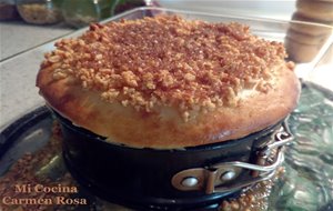 Tarta De Queso Con Amaretto Y Crujiente De Cacahuetes