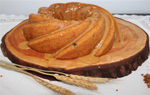 Bundt Cake De Plátano Con Cheesecake De Dulce De Leche
