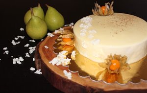 Entremet De Mousse De Yogur Con Peras Al Toffee
