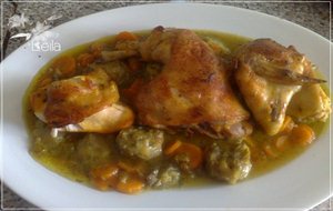 Pollo Con Alcachofas
